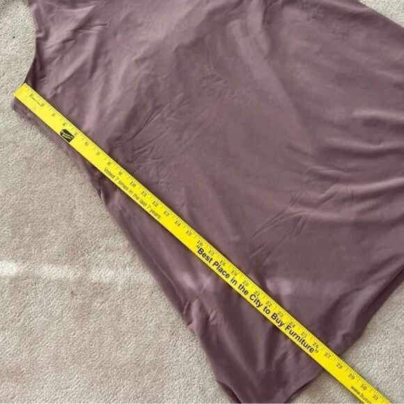 Girlfriend Collective Lola V-Neck Dress Fog 5X - Picture 16 of 16